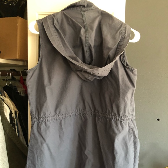 MUDD Blue Hooded Utility Vest - Picture 3 of 3